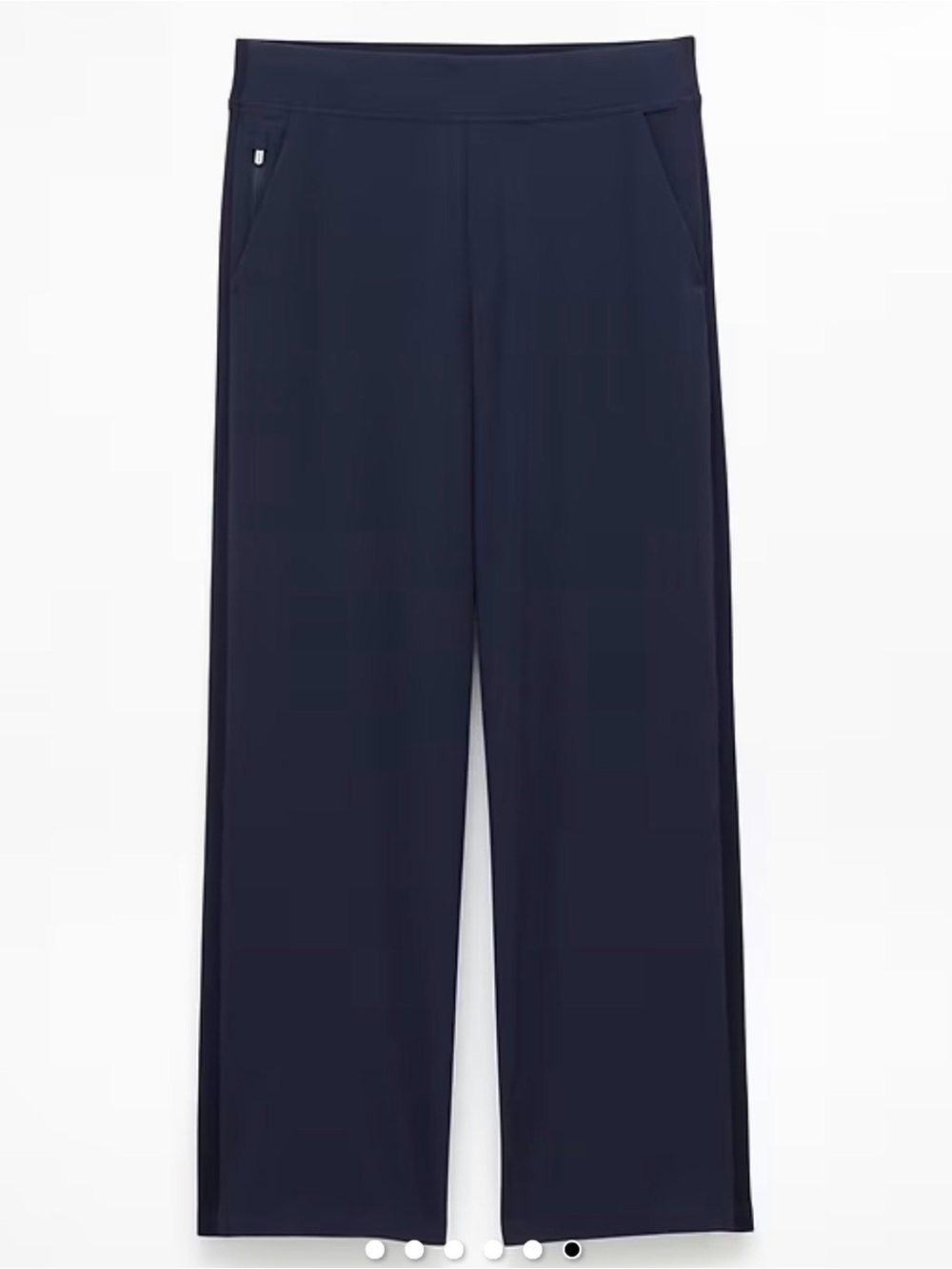 Athleta Brooklyn Wide Leg Pull On Travel Women’s Pants Slate Blue Size 6